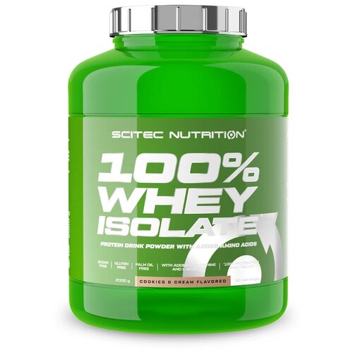 Протеин Scitec Nutrition 100% Whey Isolate, 2000 гр., печенье-крем