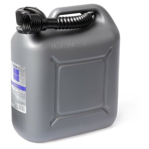 канистра для бензина oktan metal 25л серая пластиковая Канистра ГСМ METАL, 10 л, цвет: серый
