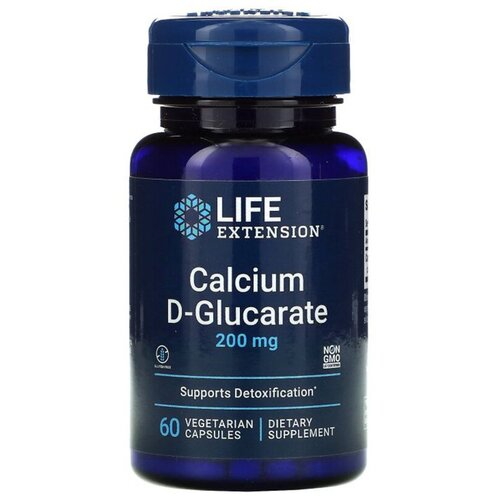 LIFE Extension Calcium D-Glucarate 200 mg, 60 капс.