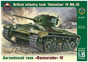 ARK Models Valentine IV Mk.III, Английский танк, Сборная модель, 1/35