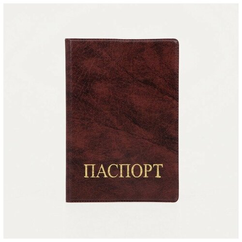 Обложка для паспорта Сима-ленд, бордовый комплект сумок recom искусственная кожа черный бордовый