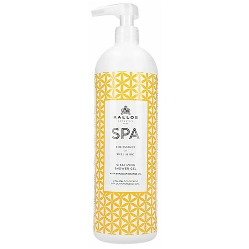 Гель для душа Kallos SPA с бразильским апельсиновым маслом Бодрящий 1000 мл.