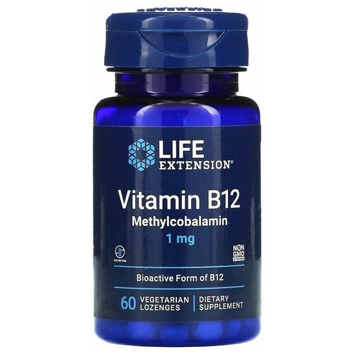 Life Extension Vitamin B12 Methylcobalamin 1 mg (60 вег. лед)