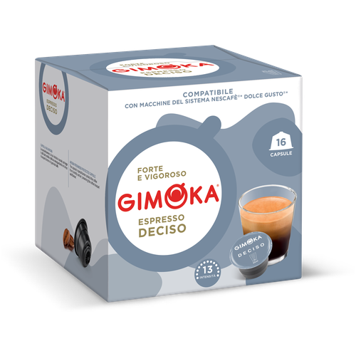 Кофе в капсулах Gimoka Dolce Gusto Espresso Deciso, 16кап/уп ,1 уп.