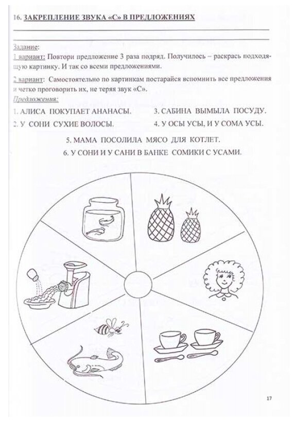 Логопедическая тетрадь для автоматизации звука С - фото №7