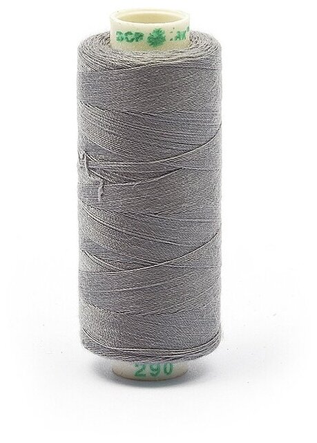 Швейные нитки Dor Tak бытовые, 40/2, 366 м, 100% полиэстер, цвет 290 серый (40/2. DT.290)