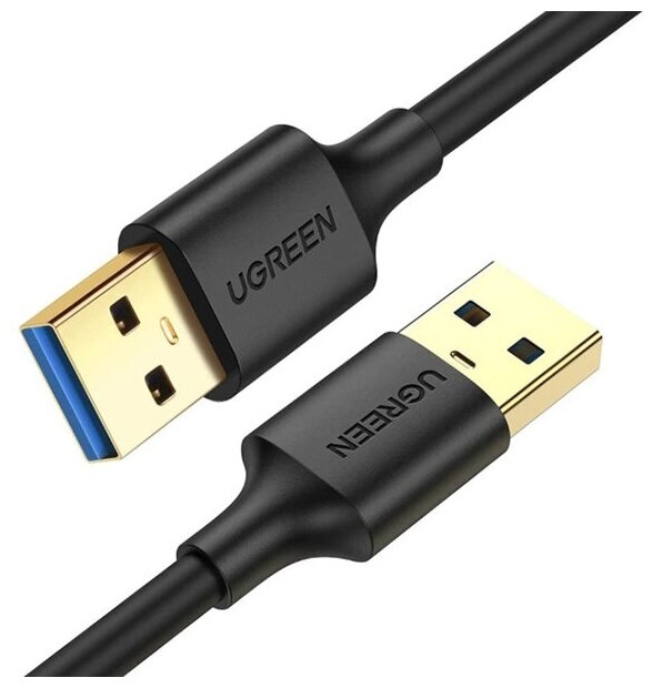 Аксессуар Ugreen US128 USB-A - USB-A 2m Black 10371