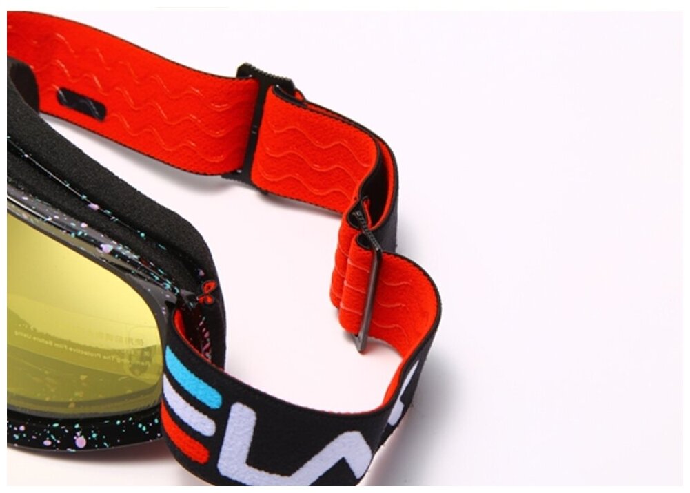 Лыжные очки двухслойные, антизапотевающие, для катания на сноуборде и лыжах . Синие.