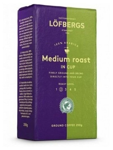 Кофе молотый Lofbergs Medium Roast, 500г - фотография № 3