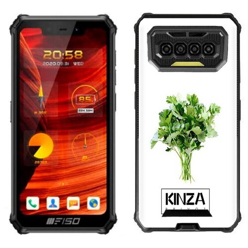 Чехол задняя-панель-накладка-бампер MyPads Бренд Кинза для Oukitel F150 Bison 2021 противоударный чехол задняя панель накладка бампер mypads бренд лове малино для oukitel f150 bison 2021 противоударный