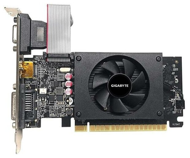 Видеокарта GigaByte GeForce GT 710 GV-N710D5-2GIL PCI-E 2048Mb GDDR5 64 Bit Retail