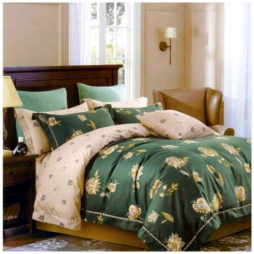 Комплект постельного белья, принт с узорами