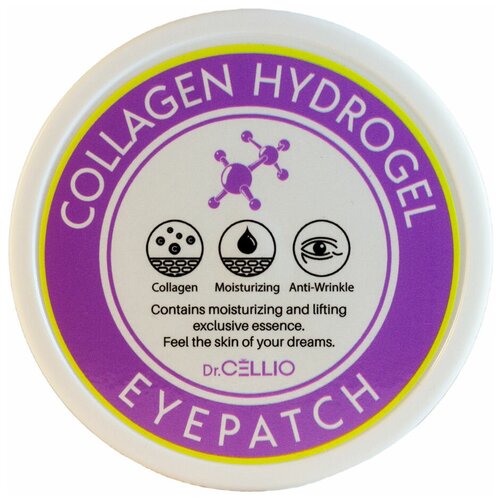 Купить Гидрогелевые патчи для кожи вокруг глаз с коллагеном DR.CELLIO Collagen Hydrogel Eye Patch, Dr. Cellio