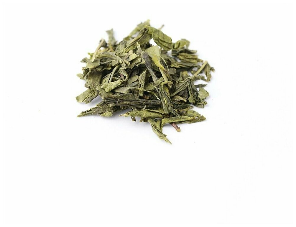 Китайский зеленый чай "Сенча" 100г. Среднелистовой рассыпной. - фотография № 5