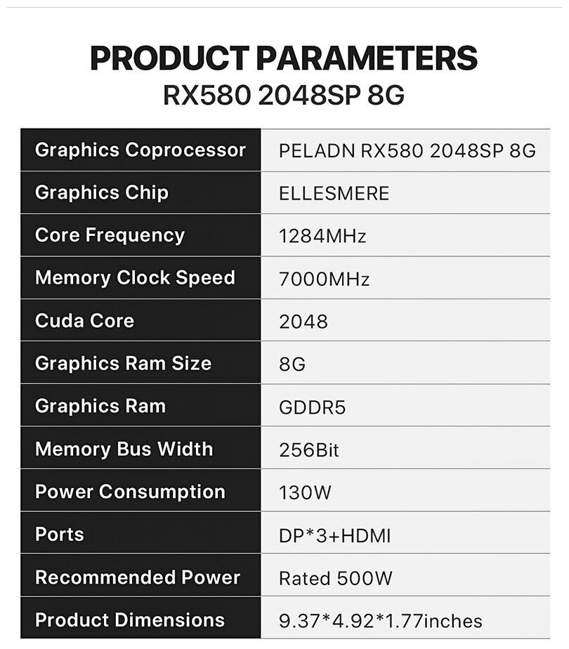 Видеокарта AMD Rаdеоn RХ 580 8гб