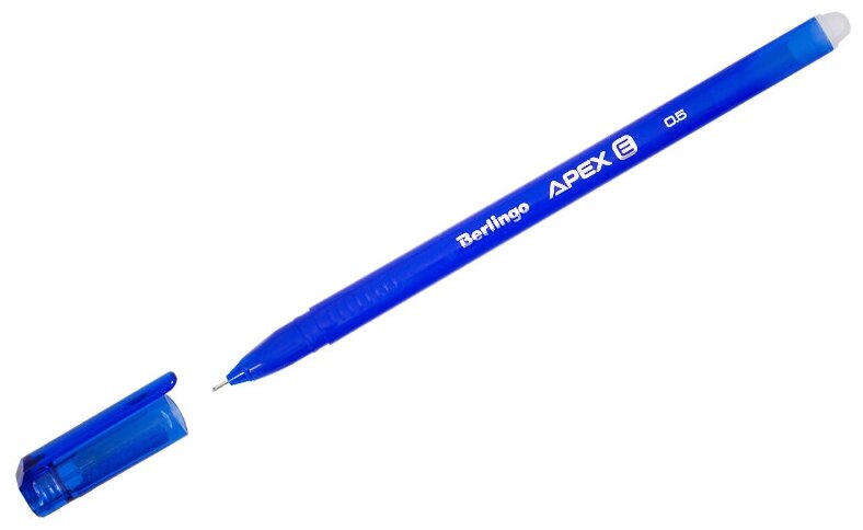 Ручка гелевая стираемая Berlingo "Apex E", синяя, 0,5мм, упаковка 20 шт.