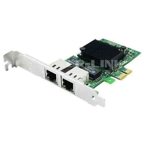 LREC9222HT Ethernet-адаптер LR-LINK 9222HT, Intel I350-AM2, двойной порт RJ45, сетевая карта PCI-Ex1, 10/100/1000 Мбит/с (302472) lrec9222ht ethernet адаптер lr link 9222ht intel i350 am2 двойной порт rj45 сетевая карта pci ex1 10 100 1000 мбит с 302472