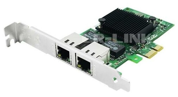 LREC9222HT Ethernet-адаптер LR-LINK 9222HT, Intel I350-AM2, двойной порт RJ45, сетевая карта PCI-Ex1, 10/100/1000 Мбит/с (302472)