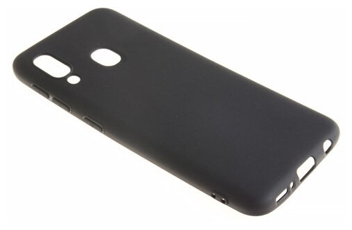 Силиконовый чехол TPU Case матовый для Samsung A20e черный