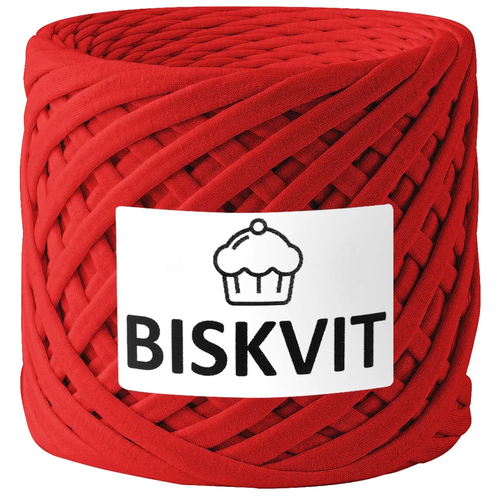 Нить вязальная Biskvit Biskvit, 100 % хлопок, 300 г, 100 м, 1 шт., 240 красный 100 м трикотажная пряжа для вязания милитари