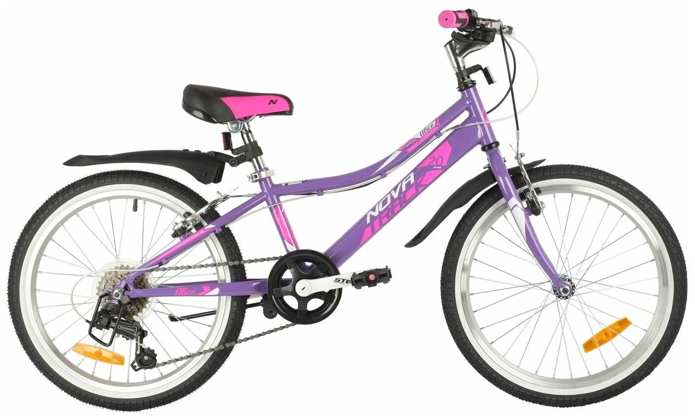 Подростковый горный (MTB) велосипед Novatrack Alice 20 6 (2021) Фиолетовый