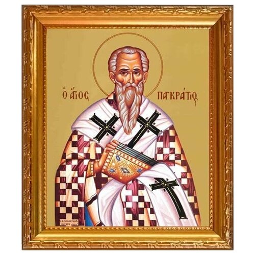Панкратий Тавроменийский Антиохийский епископ священномученик. Икона на холсте. икона священномученик панкратий тавроменийский размер 30x40