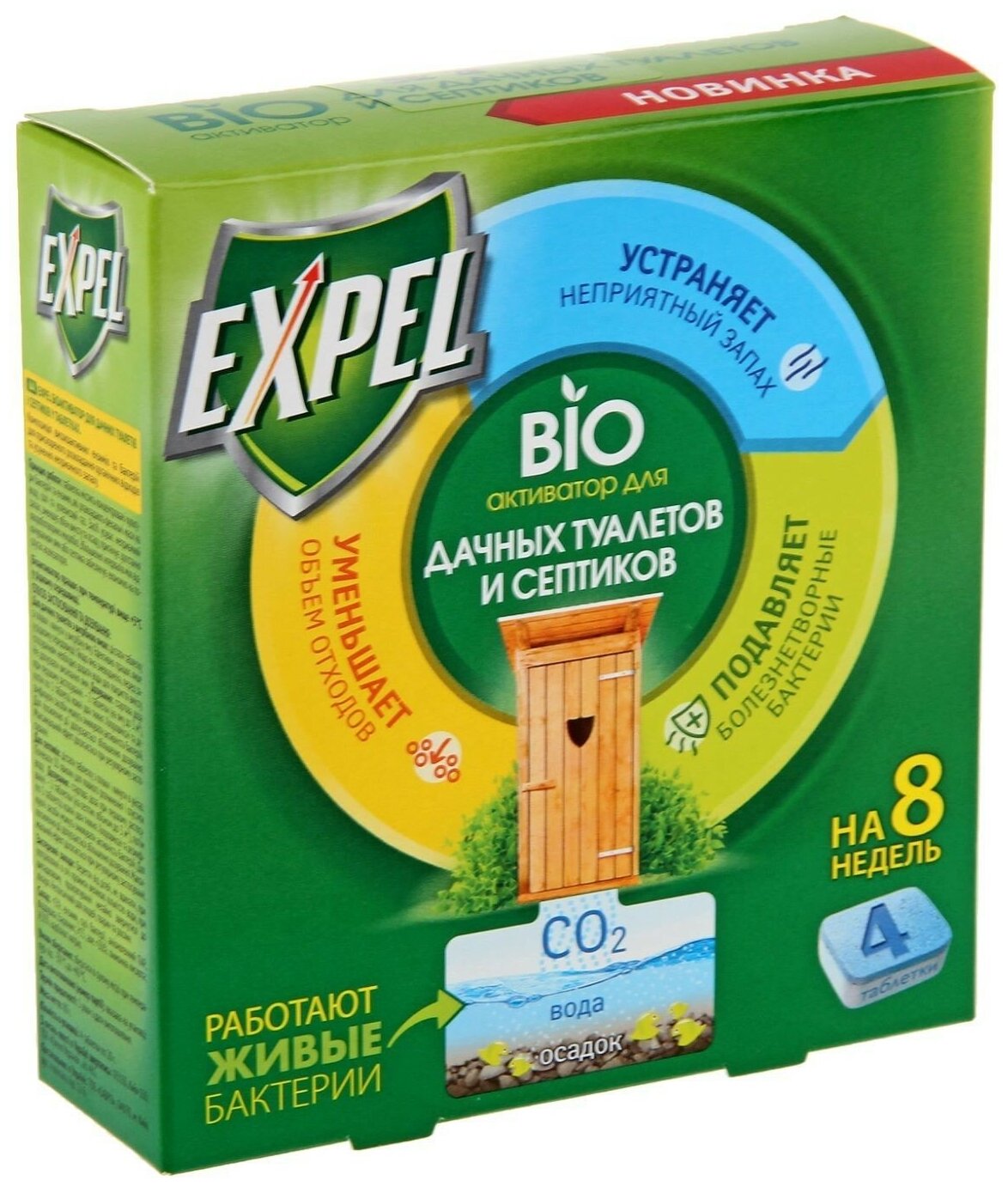 Expel Bio активатор для дачных туалетов и септиков 4 шт. - фотография № 11