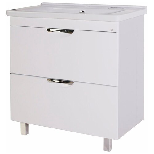 Тумба под раковину АСБ-Мебель Миранда 800 мм напольная белая