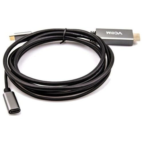 Кабель-адаптер USB 3.1 Type-Cm --> HDMI A(m) 4K@60Hz, 1.8m , PD, Alum Shell, VCOM