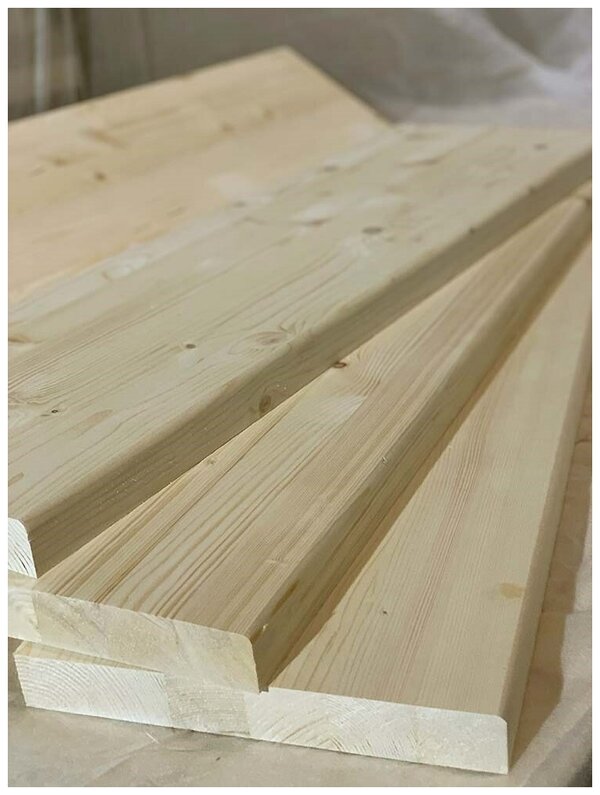 Ступени деревянные для лестницы / Сорт-АБ / 1000x300x40 мм