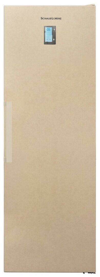 Холодильник Schaub Lorenz SLU S305XE, бежевый, NO FROST, LED освещение, соло и Side by Side - фото №1