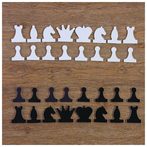 Набор магнитных фигур для демонстрационных шахмат, король h=6.3 см, пешка h=5.5 см комбинезон rusexpress размер 30 черный