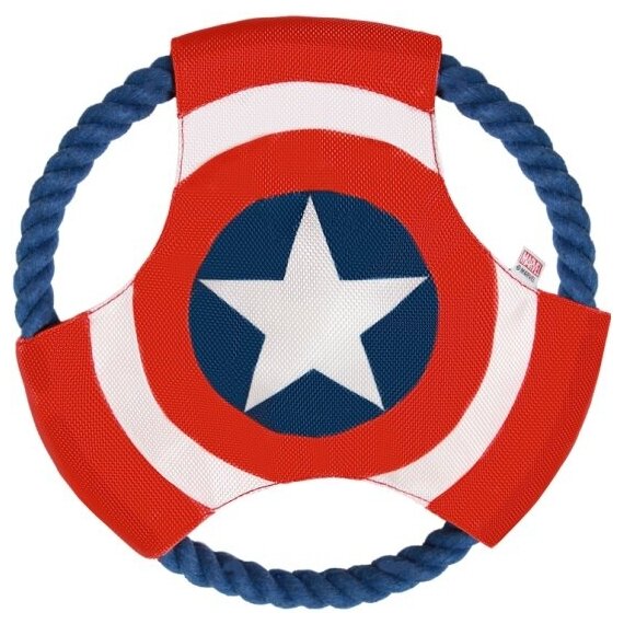 Игрушка для собак Triol Marvel Капитан Америка "Летающий диск", 220мм