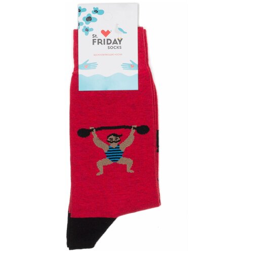 Дизайнерские носки с рисунками St.Friday Socks Усач силач 34-37