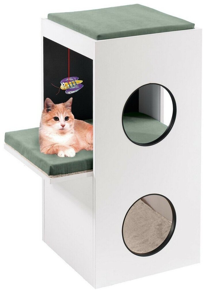 Комплекс для кошек Ferplast Blanco спально-игровой 40 х 55 х 80 см (1 шт) - фотография № 2
