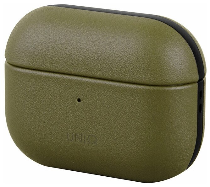 Чехол Uniq для Airpods Pro Terra Genuine Leather Olive