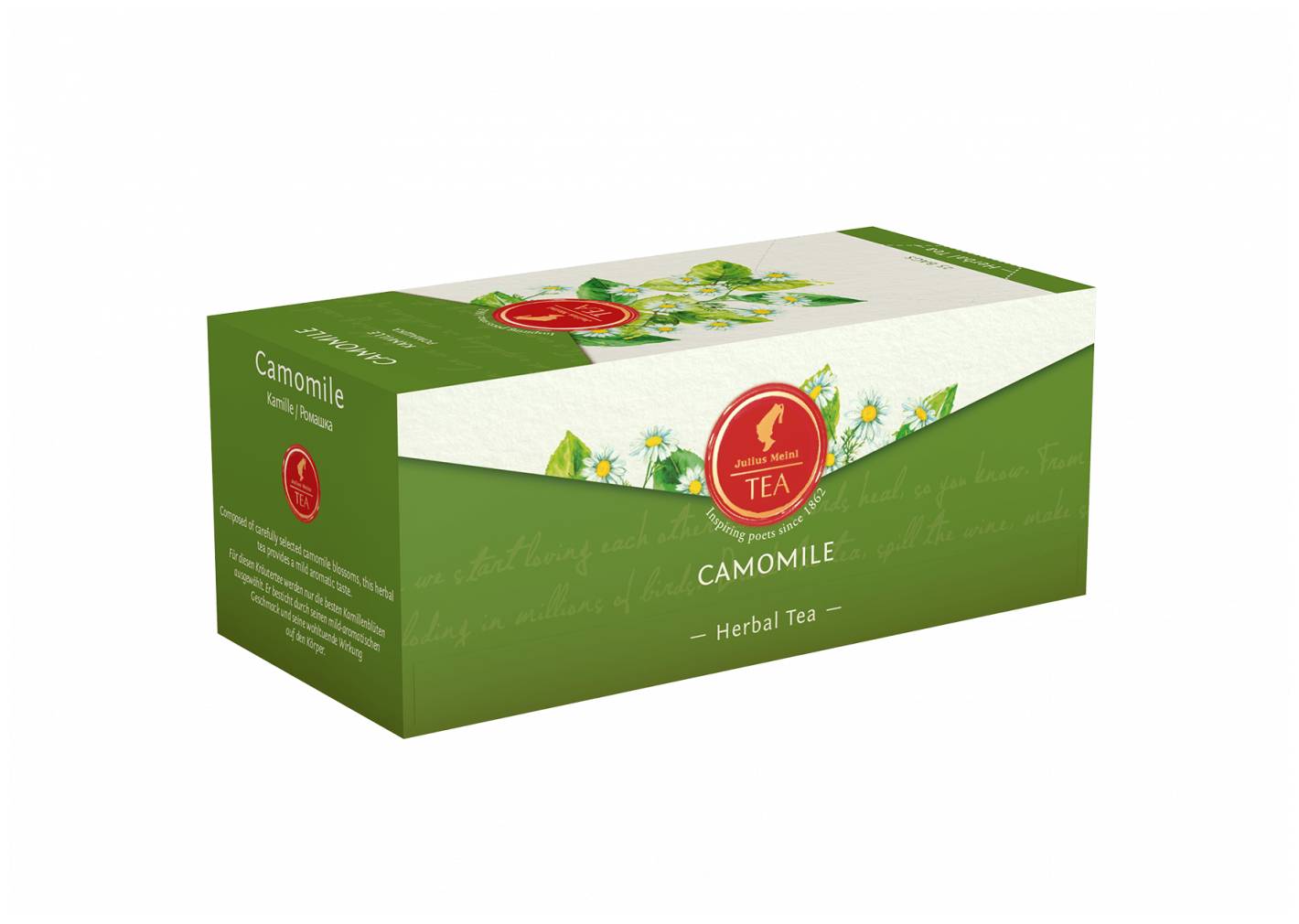 Чай Julius Meinl Camomile (Ромашка) в пакетиках 2x25шт - фотография № 9