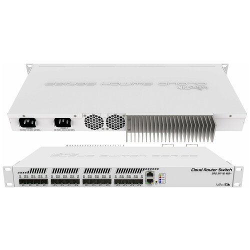 Беспроводной маршрутизатор Mikrotik CRS317-1G-16S+RM коммутатор switch mikrotik crs317 1g 16s rm crs317 1g 16s rm