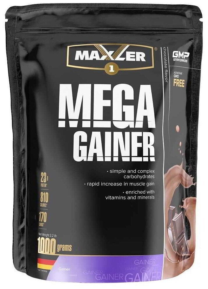 Maxler Mega Gainer 1000 гр 2.2lb (Maxler) Шоколад