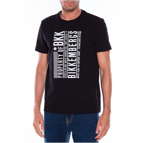 фото Футболка для мужчин, bikkembergs, модель: c41011ee2359c74, цвет: черный, размер: s