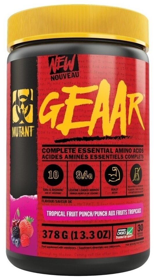 MUTANT GEAR 13,3 oz (378 грамм) (Tropical Fruit Punch)