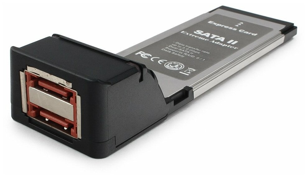 Адаптер ExpressCard Gembird PCMCIAX-ESATA22 на контроллер e-Sata 2 порта