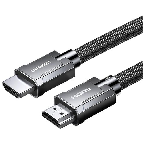 UGREEN. Кабель HDMI - HDMI 2.1 / 8K60Гц / 4К120Гц / 30 AWG / цинковый сплав и нейлоновая оплетка, 1,5 м (70320) ugreen кабель hdmi hdmi 2 1 8k60гц 4к120гц 30 awg цинковый сплав и нейлоновая оплетка 1 5 м 70320