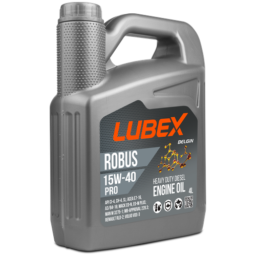 LUBEX L019-0773-0404 Масло моторное ROBUS PRO 15W-40 4L