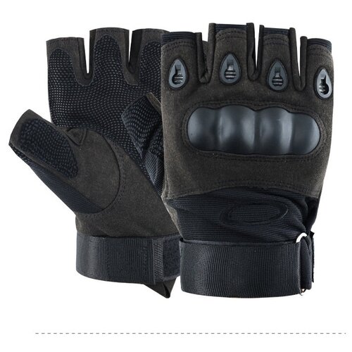 фото Тактические перчатки для мужчин без пальцев army tactical gloves, цвет черный (black)-xl gregorini