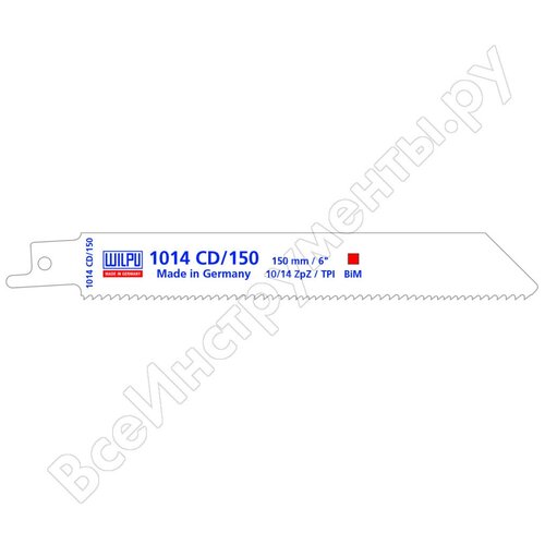 Биметаллическое полотно для всех сортов древесины с остатками металла WILPU 1356500005