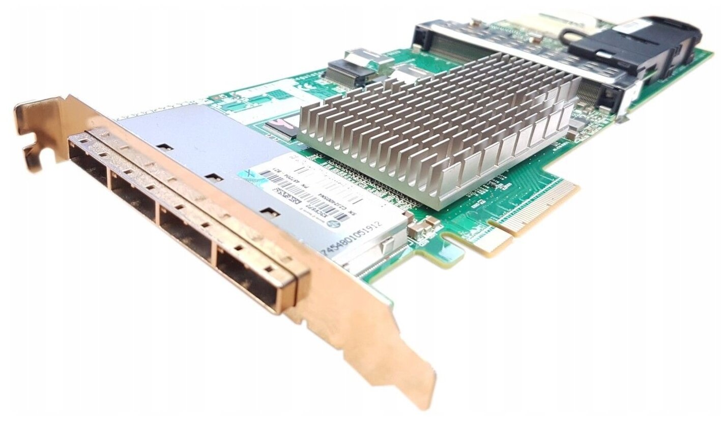 Контроллер 487204-B21 HP Smart Array P812/1G FBWC 2-ports Int/4-ports Ext PCIe x8 SAS