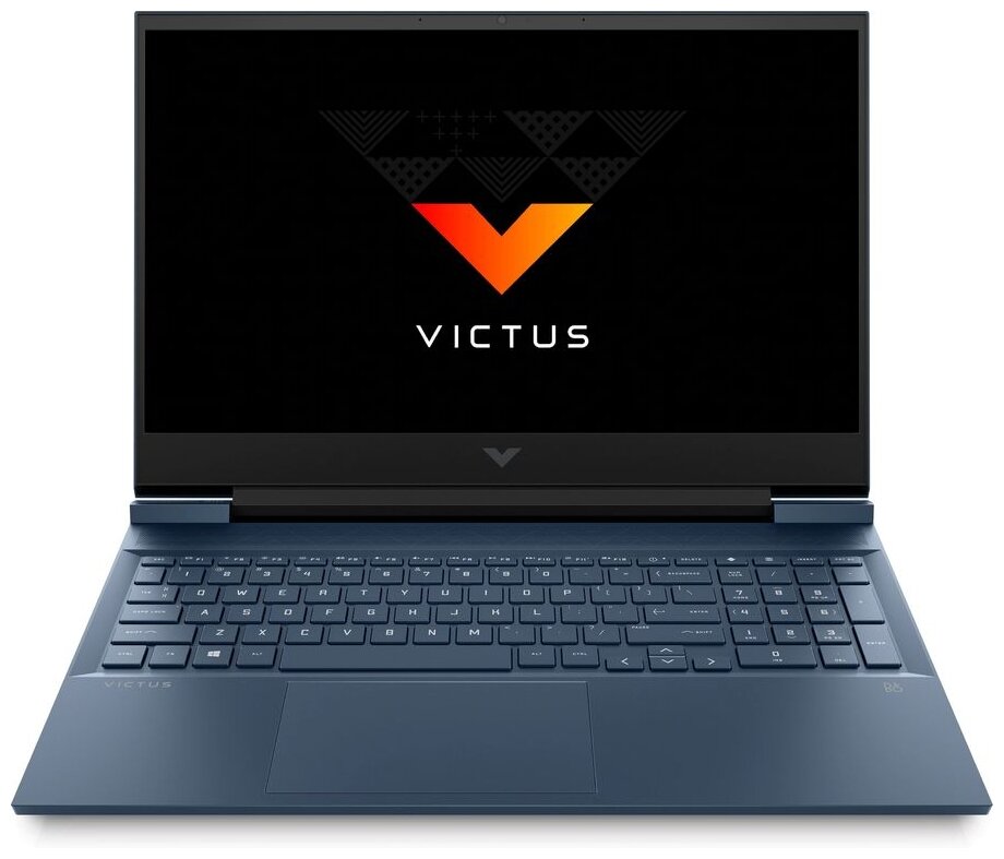 16.1" Ноутбук HP Victus 16-e0080ur 1920x1080, AMD Ryzen 5 5600H 3.3 ГГц, RAM 8 ГБ, SSD 512 ГБ, NVIDIA GeForce RTX 3060, DOS, 4E1L2EA, насыщенный синий/хромированный логотип