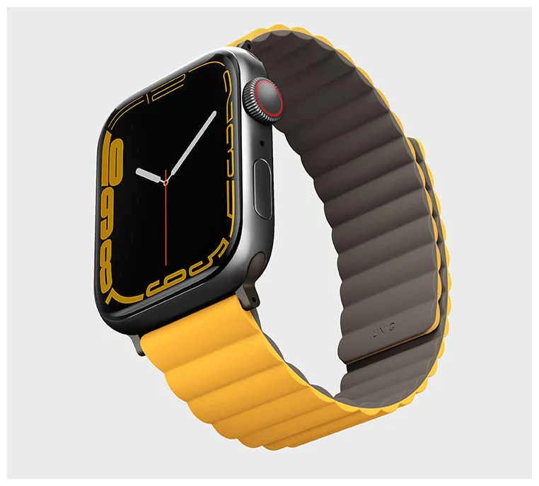 Uniq для Apple Watch All 49/45/44/42 mm ремешок Revix reversible Magnetic Mustard/Khaki
