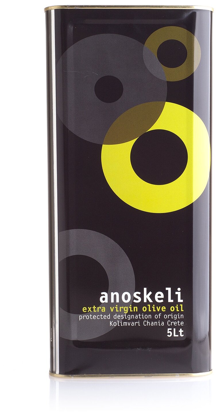 Масло оливковое Anoskeli Extra Virgin, жестяная банка, 5 л - фото №2
